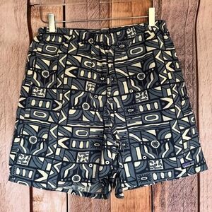 Patagonia Baggies Shorts Blue Geometric‎ Print Outdoor Gorpcore 2024 Medium